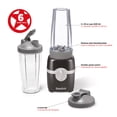thumbnail image 2 of Starfrit Personal Blender, Two 828ml Cups, Stainless Steel Blade, High, Low & Pulse Modes, 300W, Black, 2 of 9