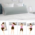 thumbnail image 2 of Unique Bargains Silky-Soft Pillowcase Microfiber Body Pillow Case Cover with Envelope Closure, 2 of 9