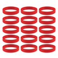 thumbnail image 1 of lionlar 15 Pcs Bracelets en Silicone pour Femmes Hommes, Brassards de Sport, Silicone Imperméable Rouge, 1 of 7