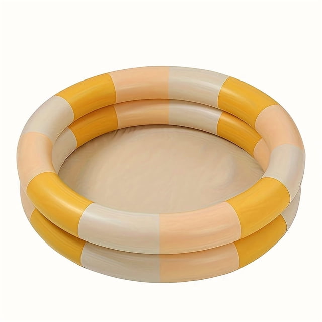 Bamboohart A Round Inflatable Swimming Pool Available in Four Colors Featuring a Portable Pump for Both Indoor And Outdoor Water Parties Perfect for Birthday Decorations And Gifts.