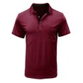 thumbnail image 1 of Dvkptbk T-Shirt à Manches Courtes pour Hommes, Mode Décontractée, Col Rabattu, Chandail à Boutons, en Liquidation, 1 of 3