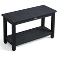 thumbnail image 1 of Shower Bench Seat for Inside Shower Poly Lumber Shower Stool for Shaving Legs Bathroom Shower Foot Rest with Storage Shelf Plastic Shower Chair Seat for with Adjustable Feet, 1 of 6
