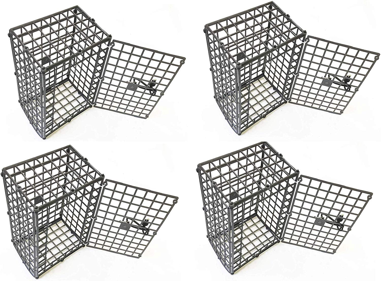 Étui Pliable en Plastique pour Appâts de Crabe, Lot de 4