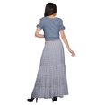 thumbnail image 4 of Moomaya Printed Two Piece Flared Skirt And Crop Top Rayon Ethnic Set For Girls, 4 of 6