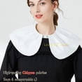 thumbnail image 4 of SUTENGDA Fake Collar Detachable Half Shirt Blouse False Doll Collar Ruffle Lacing Design for Women Girls, 4 of 7