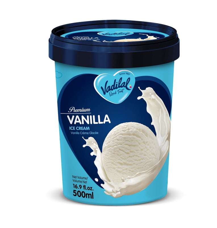 Vadilal Crème glacée vanille 500 ml Vadilal Glace Vanille 500 ml livre la saveur classique de vanille dans une texture riche et crémeuse parfaite pour toutes occasions.
