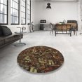 thumbnail image 4 of Ahgly Company Tapis d'Intérieur Rectangulaire Transitionnel Rouge Nuit Lavable à la Machine, 2 Pieds x 4 Pieds, 4 of 7