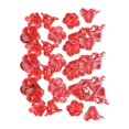 thumbnail image 1 of GUOOL 100x Flower Beads Crafts Handmade Flower Bead Charms Transparent Floral Bead Red, 1 of 9