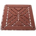 thumbnail image 1 of Phenofice Flooring Tiles Deck Tile Brown Water Permeable High Density Plastic 1Pack, 1 of 8