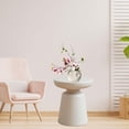 thumbnail image 4 of Abbracc Petite Table d'Appoint Minimaliste Table Basse Ronde pour Salle de Bain Table de Chevet Dortoir Gris, 4 of 9