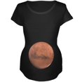 thumbnail image 1 of Planet Mars Pregnancy Costume Maternity Soft T Shirt, 1 of 1