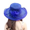 thumbnail image 2 of Kcodviy Women's Headdress Hat Women's Work Hat for Women Wedding Hat Sun Hat Womens Baseball Caps Distressed Flower Shade Seaside Beach Men Running Hat, 2 of 3