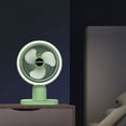 thumbnail image 5 of TopLLC With Night Light USB Desk Fan, Mini Fan Portable, 3Speeds Desktop Table Fan, Plug In Power Fan, Rotation Strong Wind, Quiet Personal Small Fan For Home Desktop on Clearance, 5 of 5
