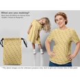 thumbnail image 5 of oneOone Velvet Pale Yellow Fabric Minimal Retro Key Fabric For Sewing Printed Craft Fabric By The Yard 58 Inch Wide, 5 of 5