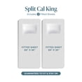 thumbnail image 3 of Bare Home Premium 1800 Collection 5-Piece Bed Sheet Set, Split California King, Sand, 3 of 10