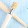 thumbnail image 2 of LOVEVER Chalk Paint Wax Brush Set Long Handle Natural Bristle Round Brushes (2pcs), 2 of 5
