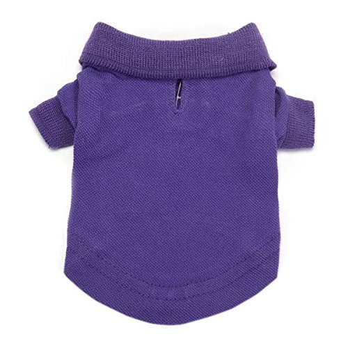 POLO DOG SHIRT Preppy Button Down Cotton Shirts for Dogs 5 Colors To Choose From(Small - 12" Tomato Red)