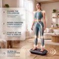 thumbnail image 3 of Lifepro Waver Vibration Plate Machine 200W, 330 lbs Capacity, 99 Speeds Fitness Platform, Gray, 3 of 11