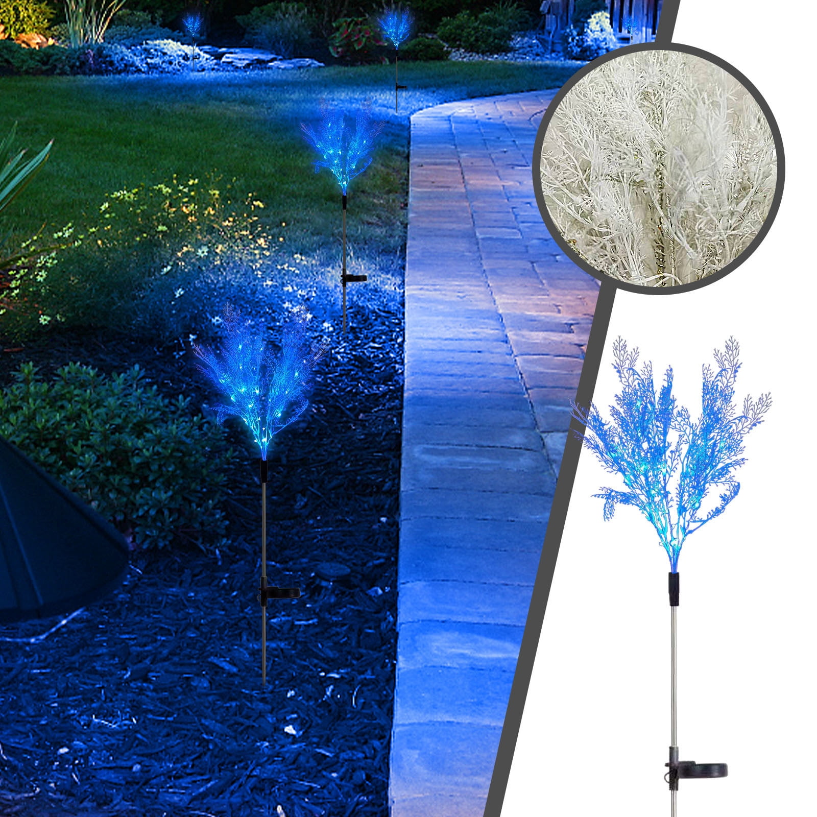 Aidoshy Solar Energy Lamp, Ground Inserted Lamp, Courtyard Lamp, Balcony Lamp Floral Sway Light Solar Light,Solar Sway Lights, Sway With The Wind,Solar Street Lights Outdoor