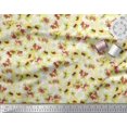 thumbnail image 3 of Soimoi Yellow Poly Georgette Fabric Floral Print Fabric by The Yard 42 Inch Wide, 3 of 3