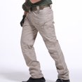 thumbnail image 2 of Moxiu Men's Tactical Cargo Pants Water Resistant Ripstop Lightweight Work Hiking Outdoor Pants Khaki,L, 2 of 6