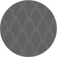 thumbnail image 1 of Ahgly Tapis Rond Lavable en Machine Intérieur Transitionnel Gris Platine, 4 Pieds Rond, 1 of 7