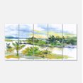 thumbnail image 2 of Aquarelle Forêt d'Automne et Lac - Impression d'Art sur Toile Paysage, 2 of 3