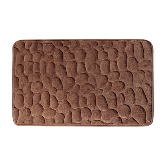 Iumwxz Cobblestone- Embossed Bathroom Bath Mat Non-slip Carpets In Wash Basin Bathtub Side Floor Rug Shower Room Doormat Memory Foam Pad home tool Polyester My Order