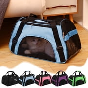 Sentmoon Dog Carriers for Small Dogs Cats Bag Carrier Pet Carrier Bag Basic Soft Mesh Pet Travel Bag for Small Pet Less Than Portable Stylish Pet Travel Bag Ventilated and Breathable Mesh