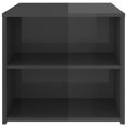thumbnail image 4 of vidaXL Side Table High Gloss Grey 50x50x45 cm Engineered Wood, 4 of 6