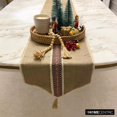 thumbnail image 4 of La HomeCentric Buchra Table décorative Runner 14 '' x 60 '' Tribal Marocain Dentelle & Tassel Linen, 4 of 10