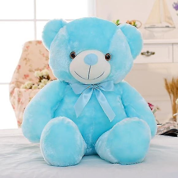 32-50cm Luminous Creative Light Up Led Teddy Bear Stuffed Animal Plush Toy Colorful Luminous Teddy B(free shipping)