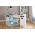 thumbnail image 2 of Table de travail avec rangement, fini Blanc solide, collection Artwork de Meubles South Shore, 2 of 9