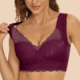 thumbnail image 4 of Timegard 2pc Plus Size Bras for Women No Underwire Lace Full Support Back Smoothing Comfort Daily Bras, 4 of 6
