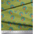 thumbnail image 3 of Soimoi Poly Georgette Fabric Notes & Guitar Musical Instrument Print Fabric by the Yard 42 Inch Wide, 3 of 5