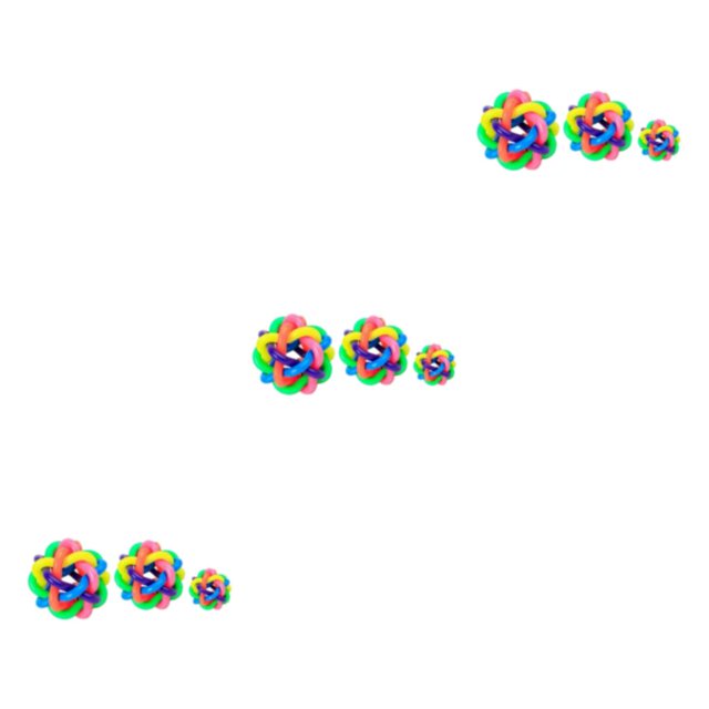 Maytalsory 3pcs/set Pet Dog Toy Interactive Rubber Balls For Dogs Safe And Non-Toxic Suitable For All Breeds As Shown 3Set