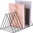 thumbnail image 2 of Estbridg Files Folder Stand Desktop File Organizer  Book Shelf  Rack  9 Slot File Sorter Eye-catching Decoration for Indoor Office Home  Photograph Props (Black), 2 of 6
