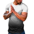 thumbnail image 1 of BOBOGOJP T-Shirts Graphiques pour Hommes Extensibles à Manches Courtes Col Ras du Cou T-Shirt (Kaki,3TG), 1 of 5