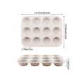 thumbnail image 3 of Fesfesfes Silicone Cake Molds Baking Tools Kitchen Bread Molds Non Stick for Cake Bread Muffin Oven Microwave Safe Easy to Clean Home Baking Accessories, 3 of 5