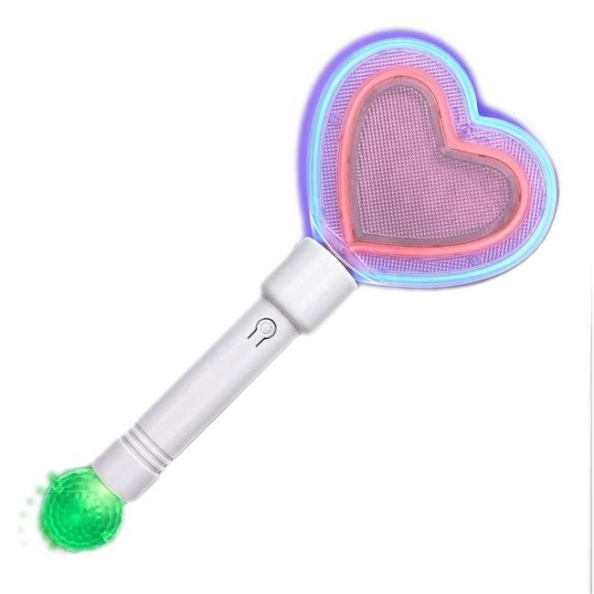 Blinkee 141080 Baguette en Forme de Cœur Rave PLUR avec Boule de Cristal