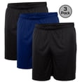 thumbnail image 1 of Blank Activewear Pack of 3 Men's short, Quick Dry Performance fabric, 1 of 3