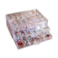 thumbnail image 5 of Earring Box Jewelry Storage Organizer Jewelry Storage Box Transparent 72 Grids Dustproof Earring Display Case For Women 3 Layers, 5 of 5