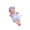 Blue, variant on YiJuHui 1pcs Lifelike Silicone Reborn Baby Doll for Soothing Play Therapy and Realistic Role Play - Soft Cuddle Toy with Washable Body for Emotional Support and Pretend Parenting 30cm