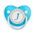 thumbnail image 1 of XZNGL Pacifier Clips Baby Girl Baby Pacifier 26 Letter Name Initials Clip Silicone Baby Pacifier Golden Shiny Newborn Pacifier Silicone Pacifier Clip, 1 of 3