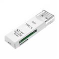 thumbnail image 1 of yeacher High-Speed Dual-Port USB 3.0/2.0 SD & TF Card Reader - Compact, Plug-and-Play, Elegant White Design for Windows & Mac, 1 of 7
