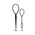 thumbnail image 2 of 20Pcs Ponytail Maker Styling Tool Plastic Hair Braiding Hair Tail Tool Hair Tail Loop Tool Hair Braid Hair Styling Accessories Small + Large, 2 of 9