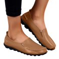 thumbnail image 2 of B91xZ Chaussures Plates pour Femmes Bout Pointu Chaussures Plates pour Femmes Carrées à Enfiler pour Mode Chic Rendez-Vous Confort Bureau Travail, Brun 6.5, 2 of 5