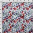 thumbnail image 4 of oneOone Viscose Jersey Red Fabric Florals Craft Projects Decor Fabric Printed By The Yard 60 Inch Wide-PV, 4 of 4