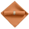 thumbnail image 2 of Napkins Cloth Washable, Orange Cloth Napkins, 18.9x18.9Inch Soft Cotton Dinner Napkins Cloth, Rustic Table Napkins, 6Pcs Reusable Table Napkin with Hemmed Edges, 2 of 7