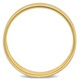 thumbnail image 3 of Alliance de Mariage Courbée pour Homme de 6 mm à Côtes et Rayures en Or Jaune 14 K, 3 of 5